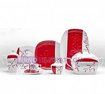 سرویس چینی ركسانا قرمز سرویس چینی ركسانا قرمز